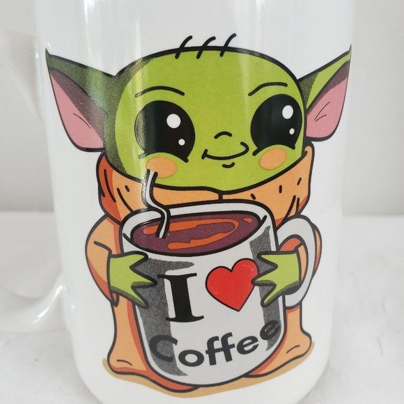 "Yoda Best Ever , Love You I do" Coffee Mug Cup Star Wars Grogu - Picture 8 of 12